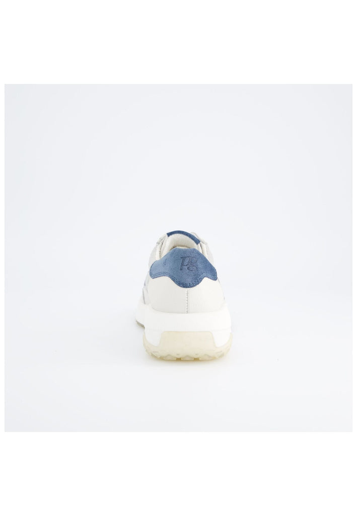 Paul Green Sneaker Leder/Textil Weiß/Silber