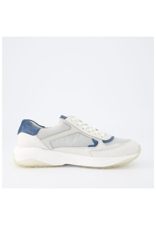 Paul Green Sneaker Leder/Textil Weiß/Silber