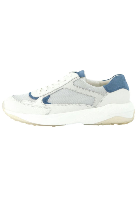 Paul Green Sneaker Leder/Textil Weiß/Silber
