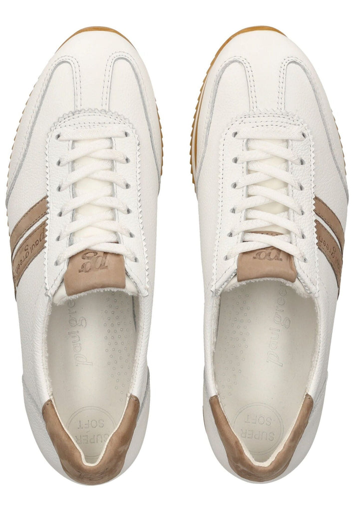 Paul Green Sneaker Leder Weiß/Beige