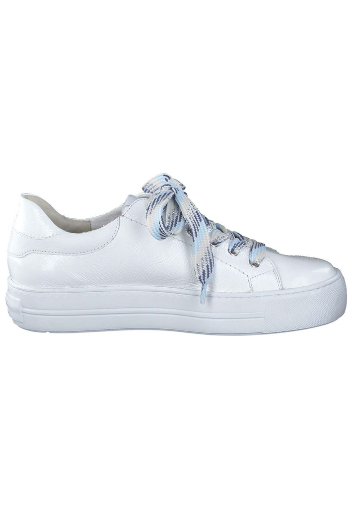 Paul Green Sneaker Leder Weiß/Blau