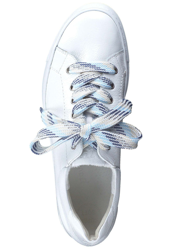 Paul Green Sneaker Leder Weiß/Blau