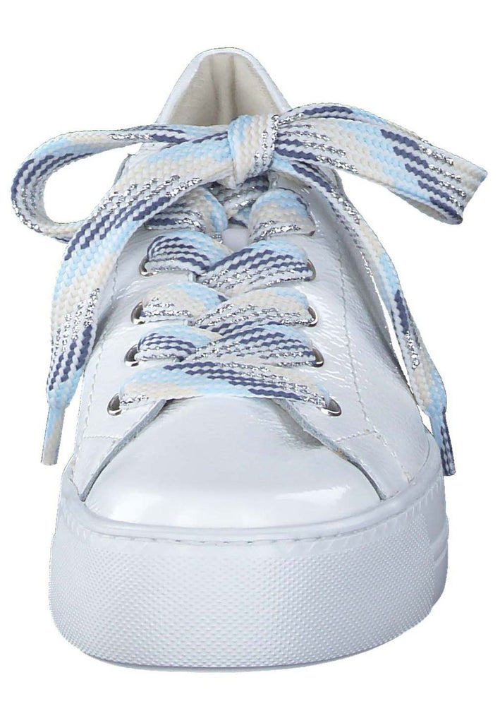 Paul Green Sneaker Leder Weiß/Blau