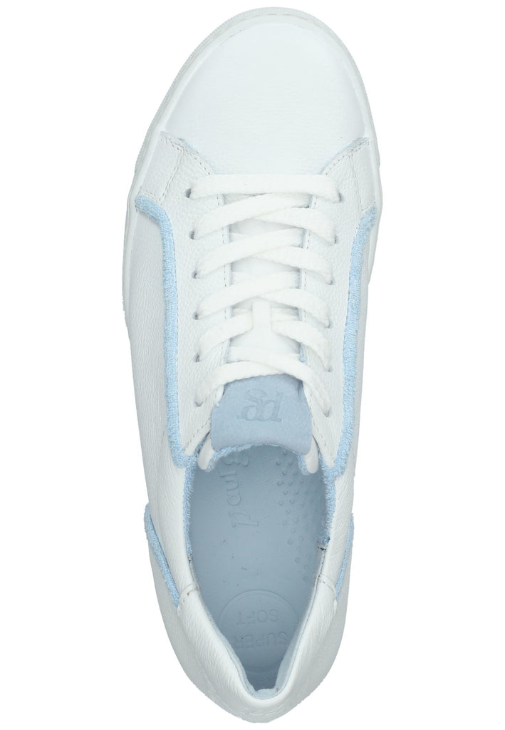 Paul Green Sneaker Leder Weiß/Blau