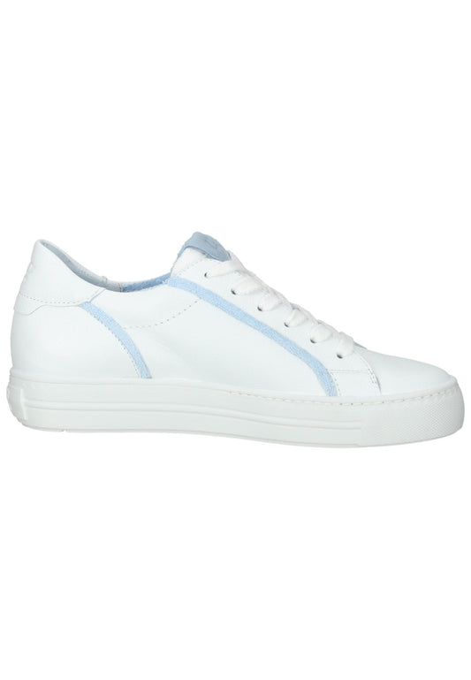 Paul Green Sneaker Leder Weiß/Blau