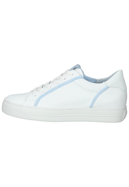 Paul Green Sneaker Leder Weiß/Blau