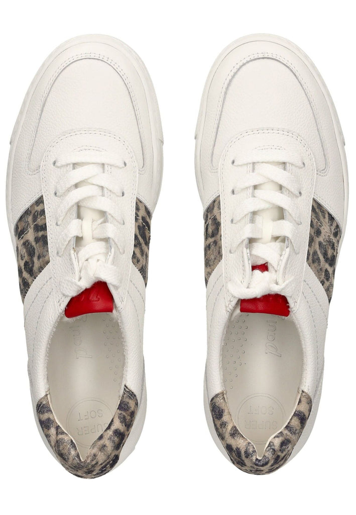 Paul Green Sneaker Leder Weiß Kombi