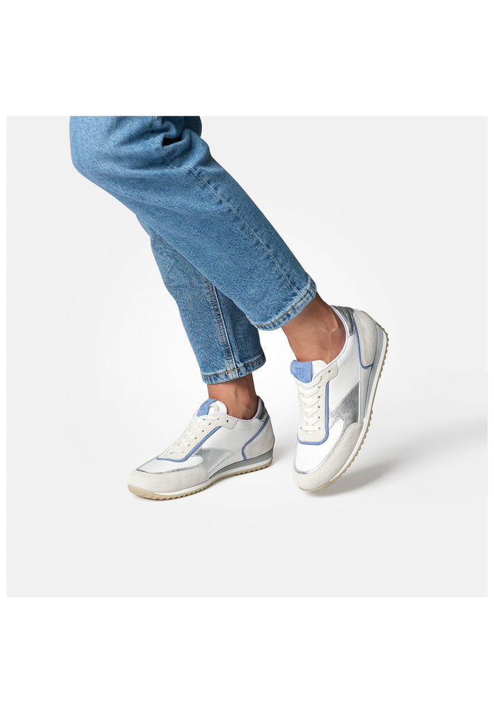 Paul Green Sneaker Leder Weiß Kombi