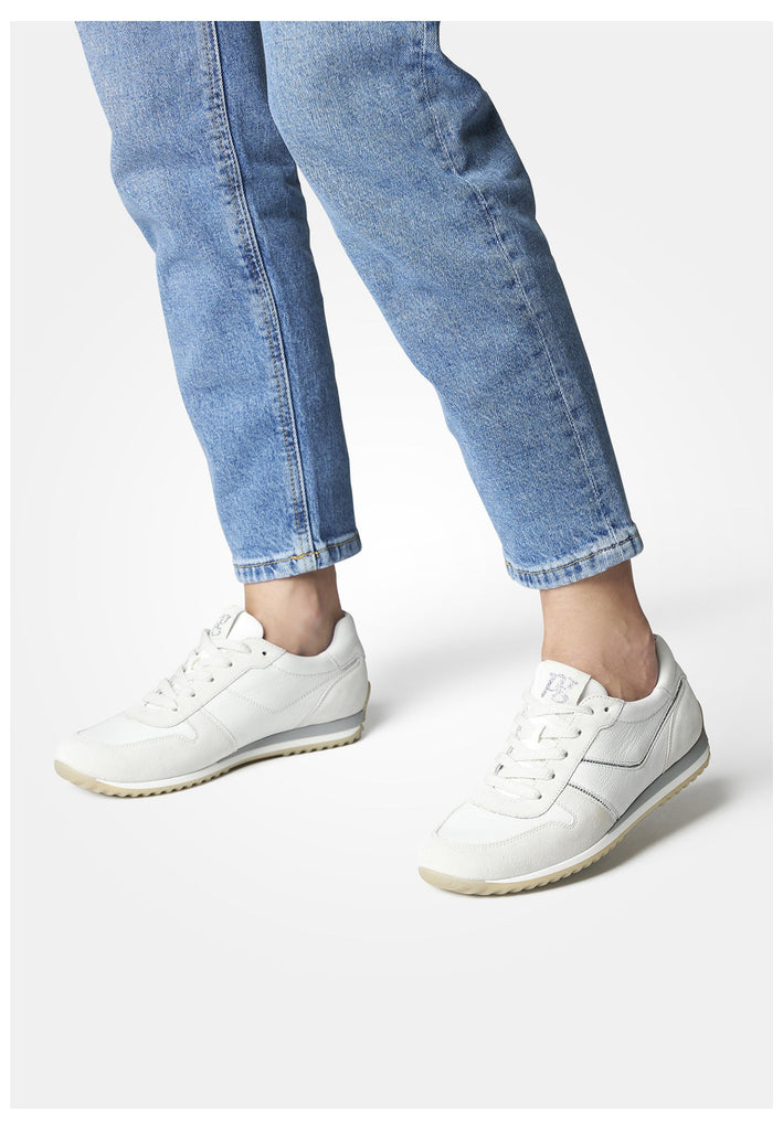 Paul Green Sneaker Leder Weiß Kombi