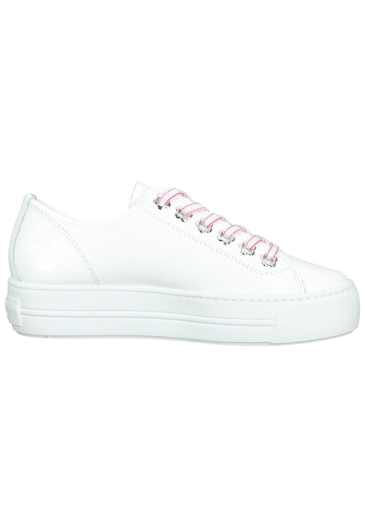 Paul Green Sneaker Leder Weiß Lack