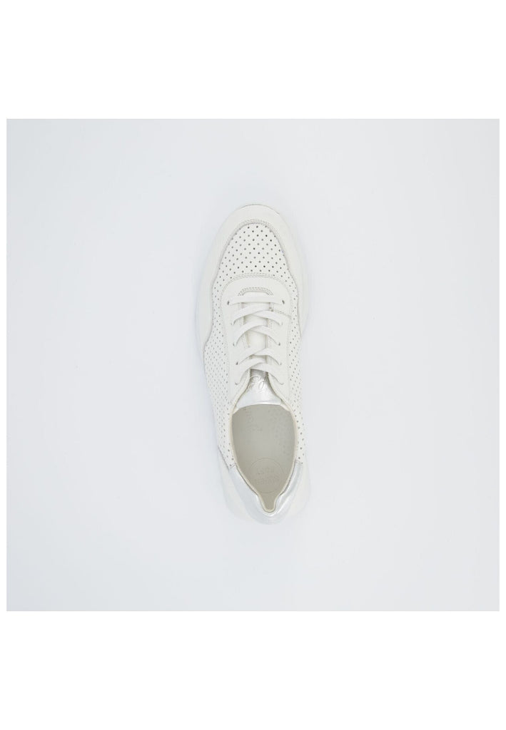 Paul Green Sneaker Leder Weiß/Silber