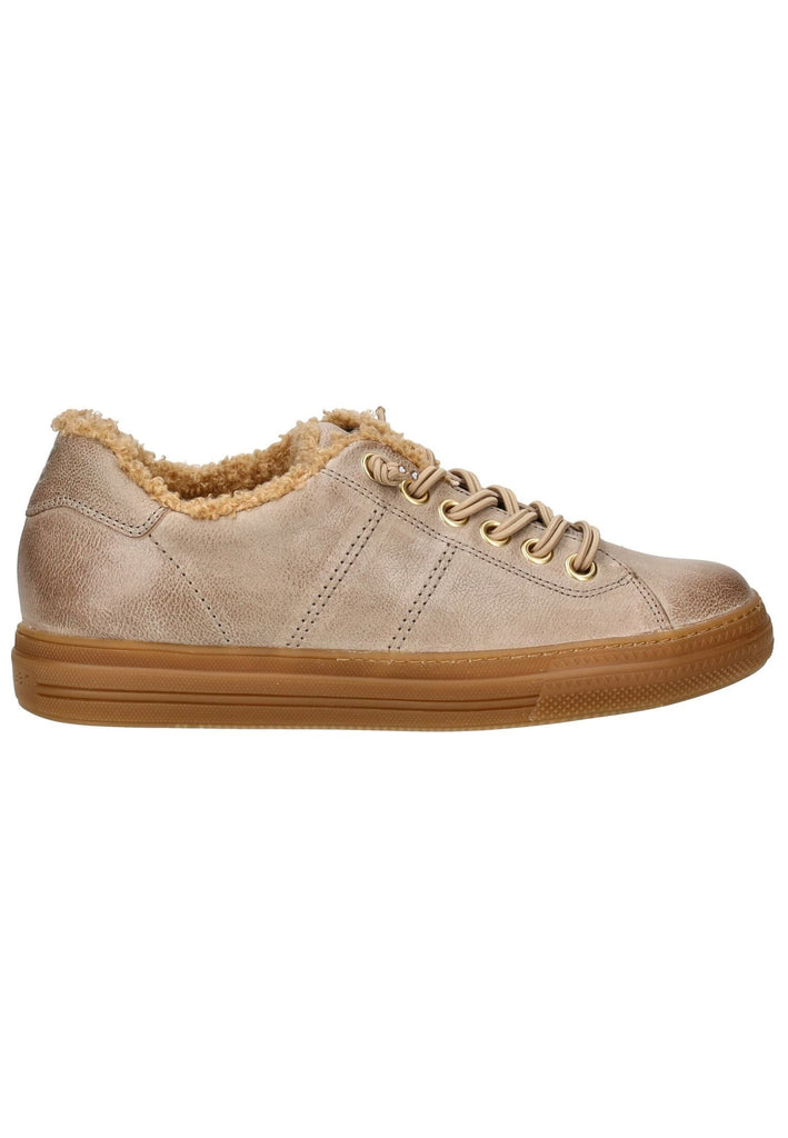 Paul Green Sneaker Nubukleder Beige Warmfutter