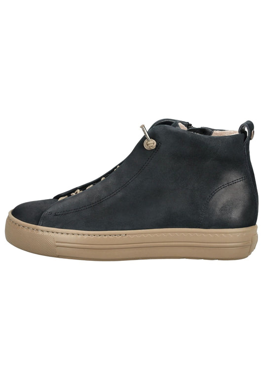 Paul Green Sneaker Nubukleder Blau