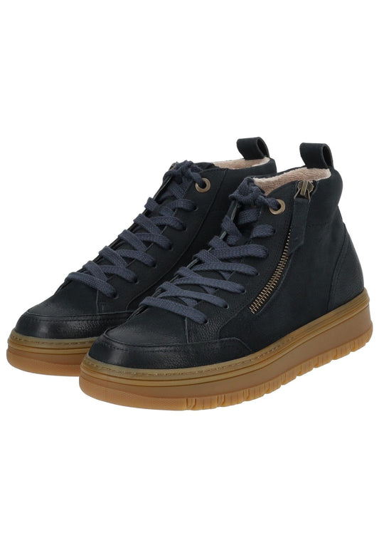 Paul Green Sneaker Nubukleder Dunkelblau