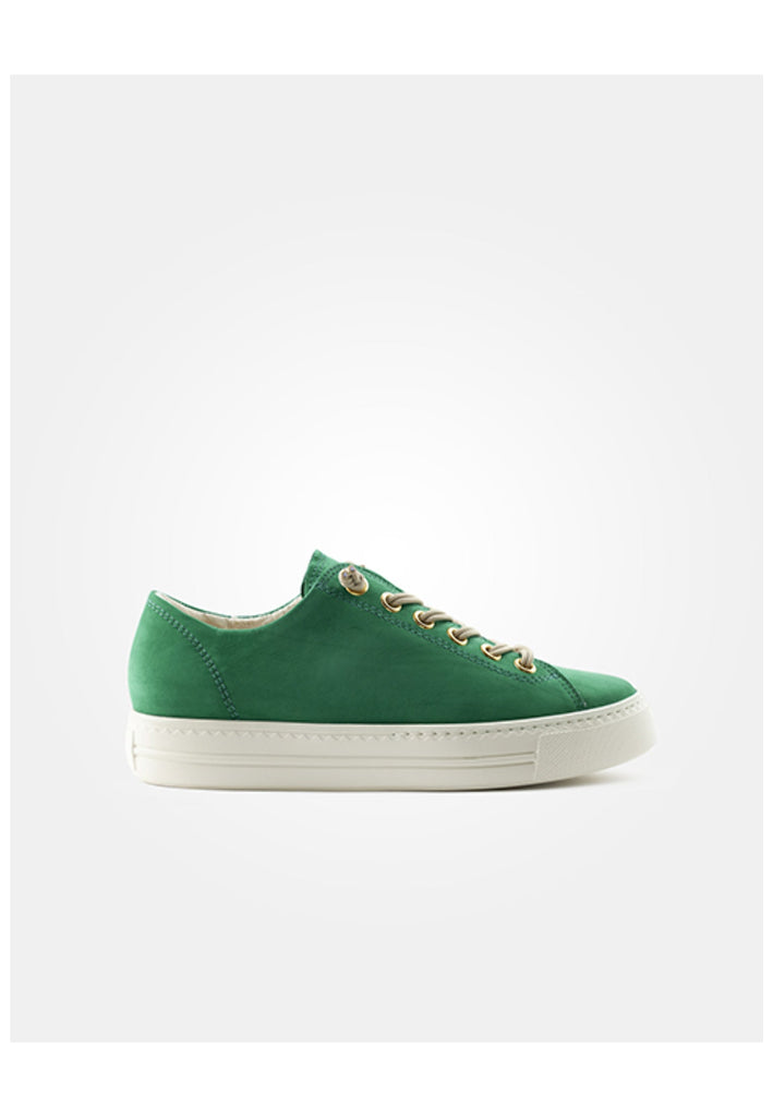 Paul Green Sneaker Nubukleder Grün