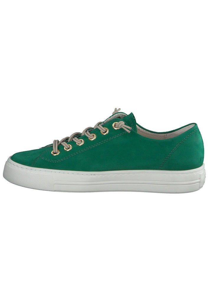 Paul Green Sneaker Nubukleder Grün