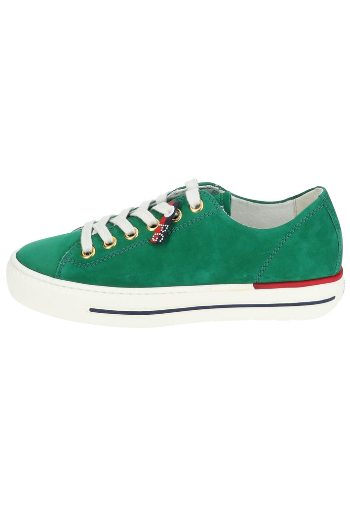 Paul Green Sneaker Nubukleder Grün