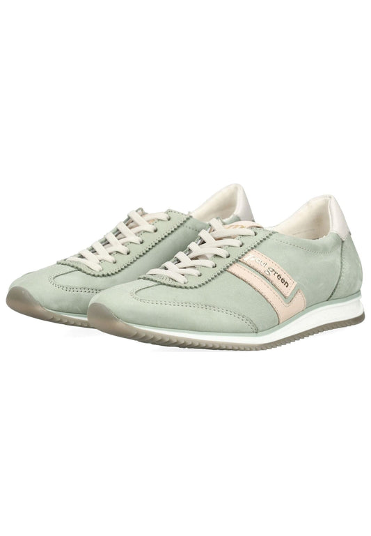 Paul Green Sneaker Nubukleder Grün