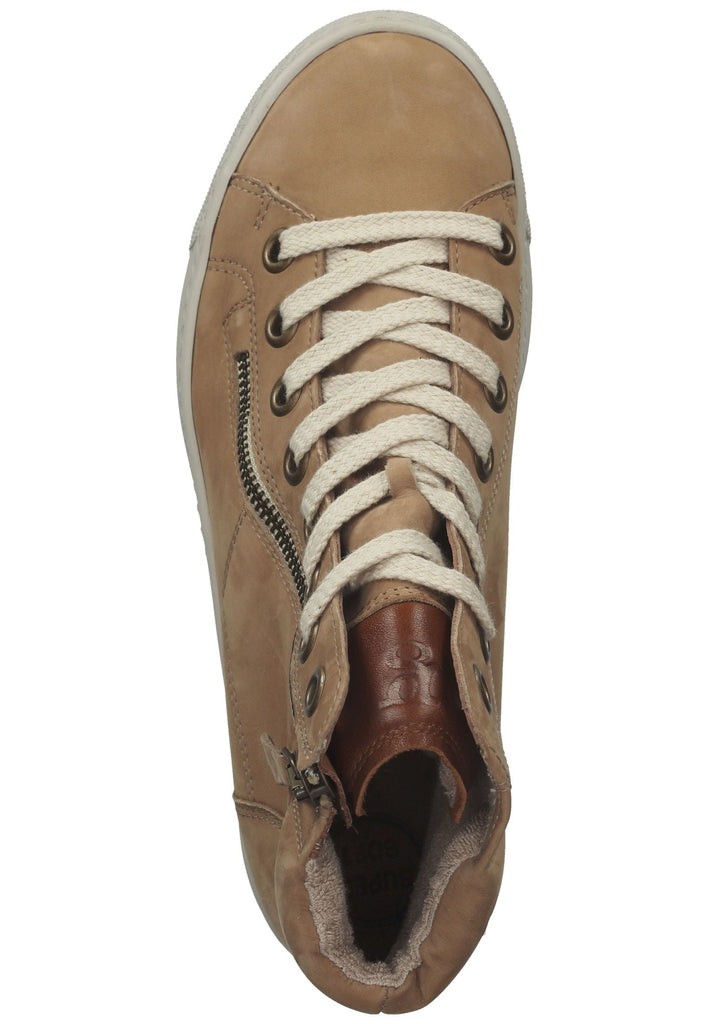 Paul Green Sneaker Nubukleder Hellbraun