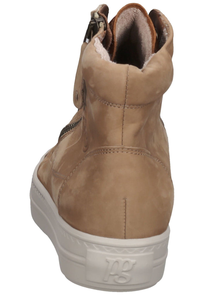 Paul Green Sneaker Nubukleder Hellbraun