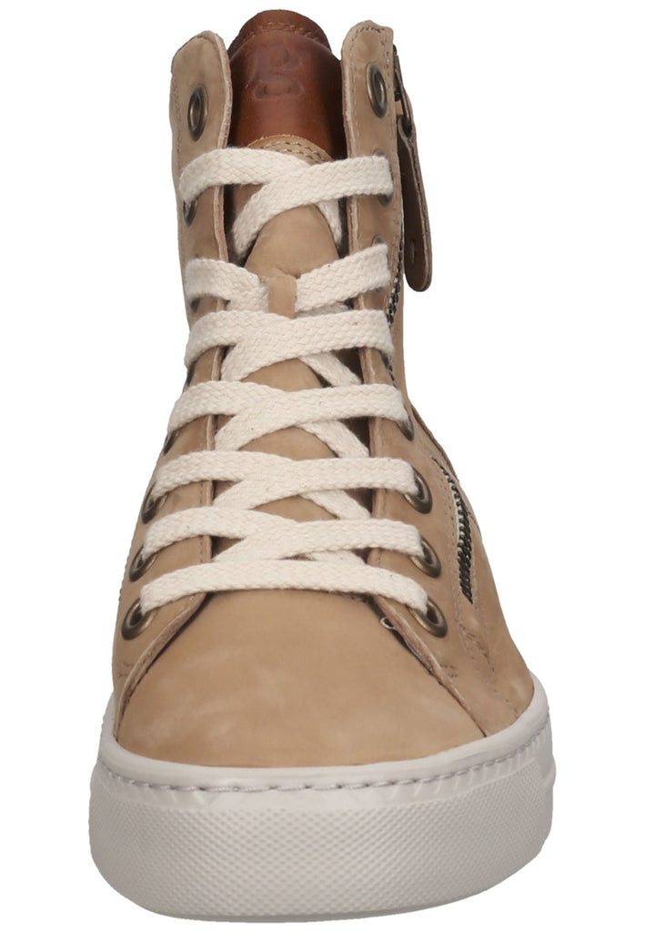 Paul Green Sneaker Nubukleder Hellbraun