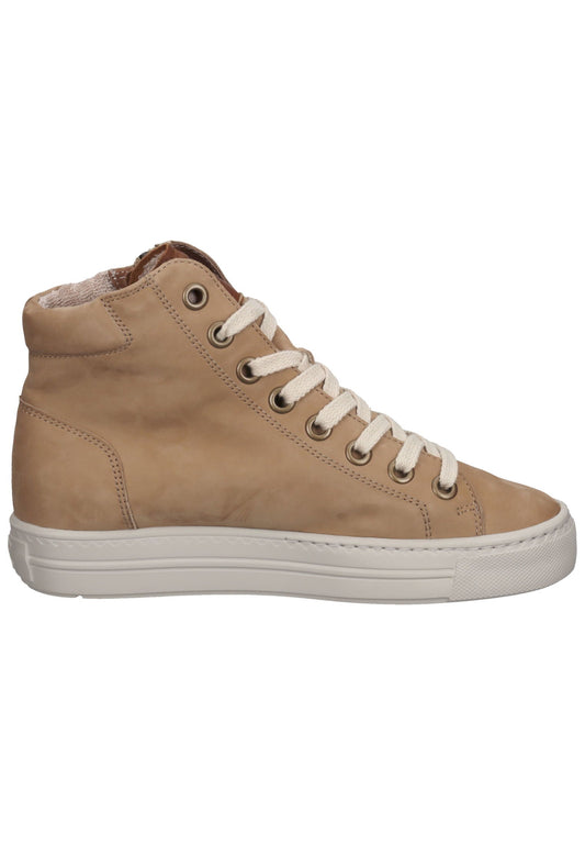 Paul Green Sneaker Nubukleder Hellbraun