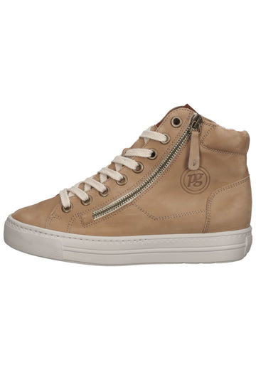 Paul Green Sneaker Nubukleder Hellbraun