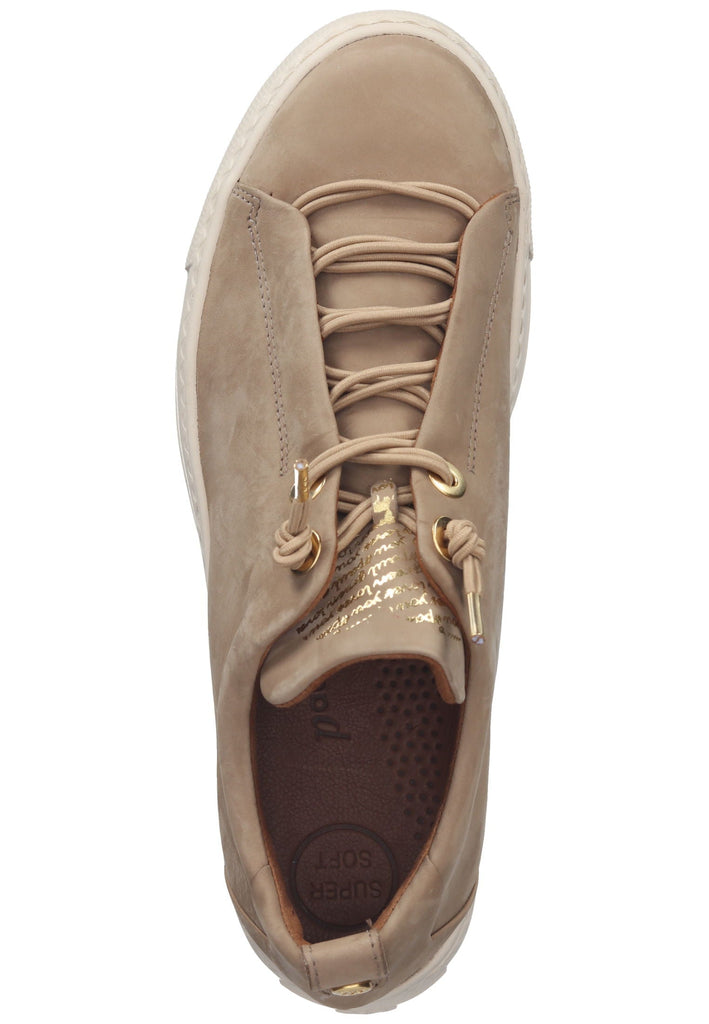 Paul Green Sneaker Nubukleder Hellbraun
