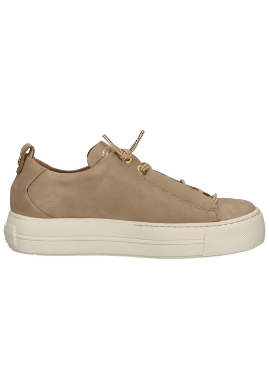Paul Green Sneaker Nubukleder Hellbraun