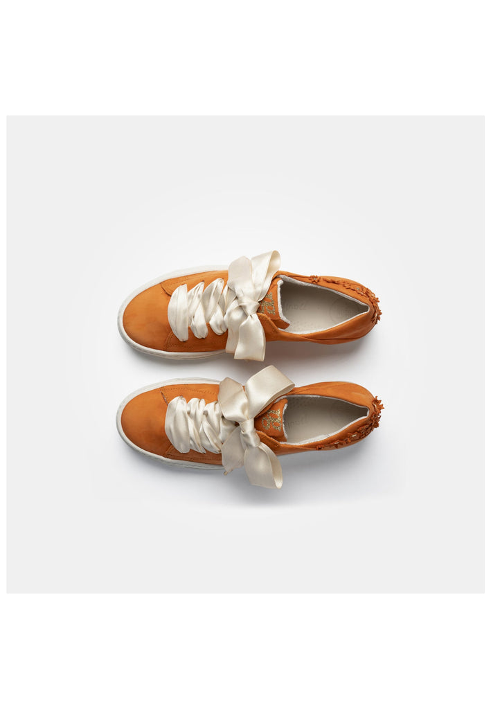 Paul Green Sneaker Nubukleder Orange