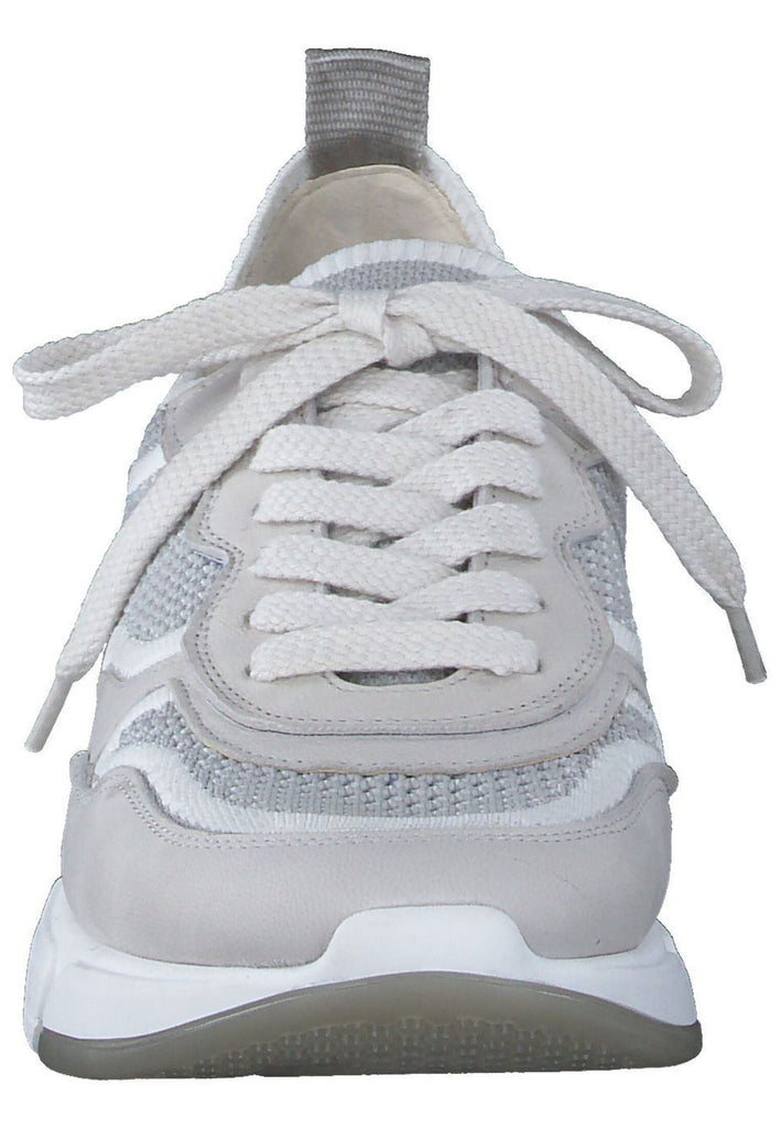 Paul Green Sneaker Nubukleder/Textil Grau/Weiß