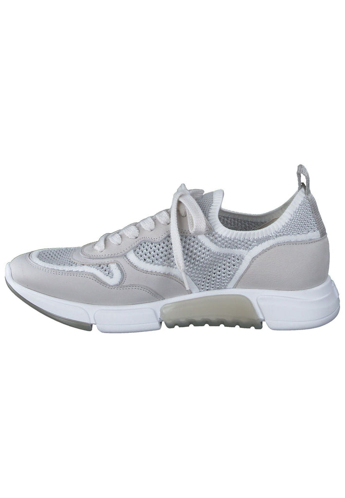 Paul Green Sneaker Nubukleder/Textil Grau/Weiß