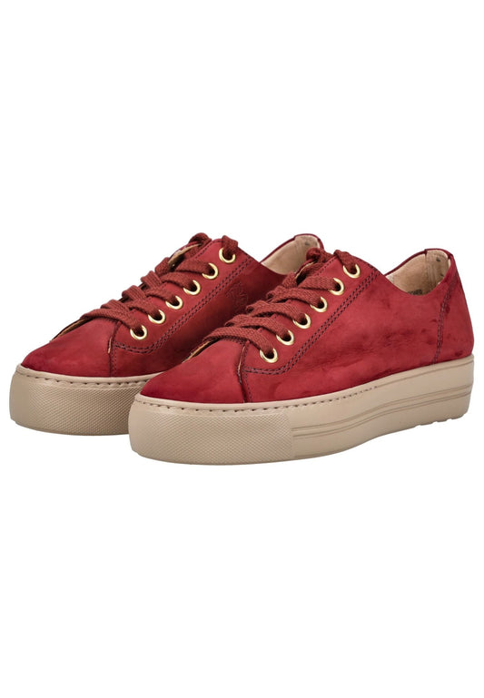 Paul Green Sneaker Nubukleder Wine