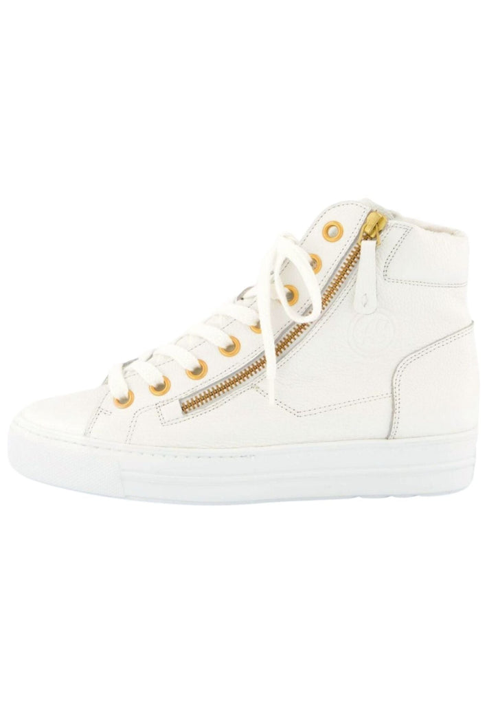 Sneaker Paul Green Sneaker Glattleder Weiß/Gold