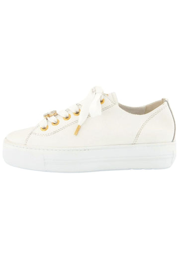 Sneaker Paul Green Sneaker Glattleder Weiß Kombi