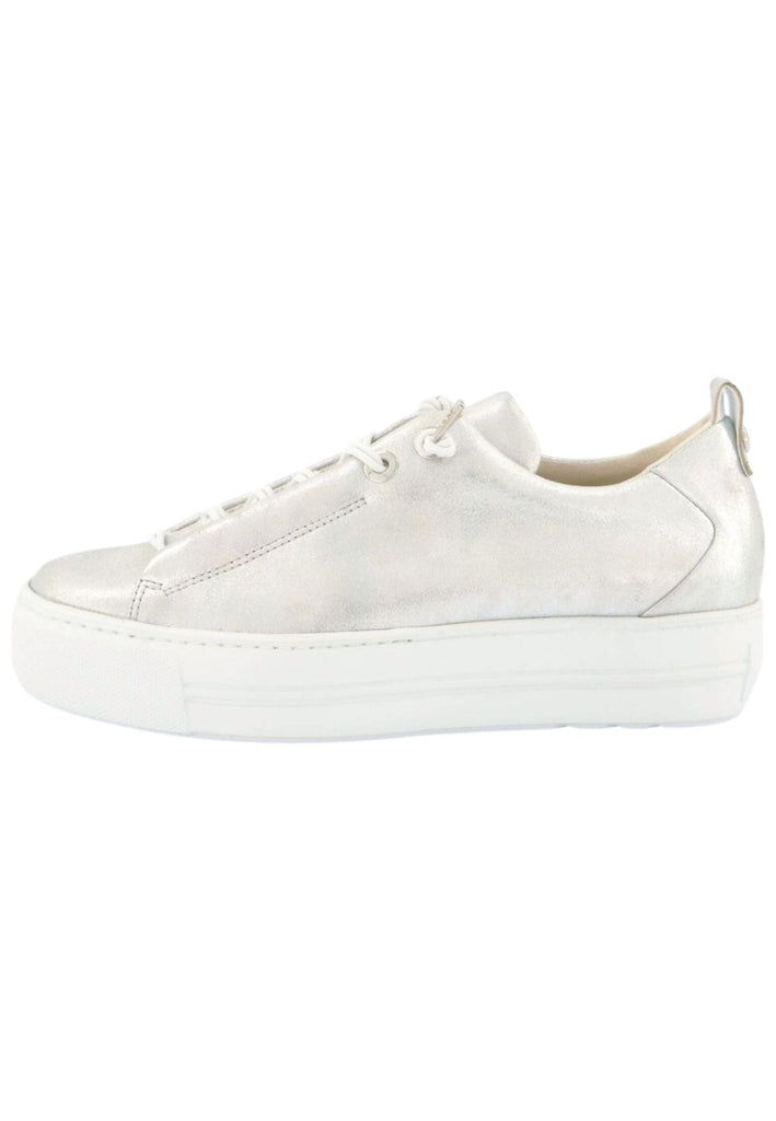 Sneaker Paul Green Sneaker Leder Metallic Silver