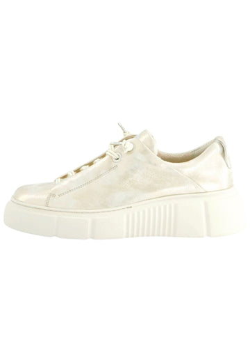 Sneaker Paul Green Sneaker Leder Metallic Silver