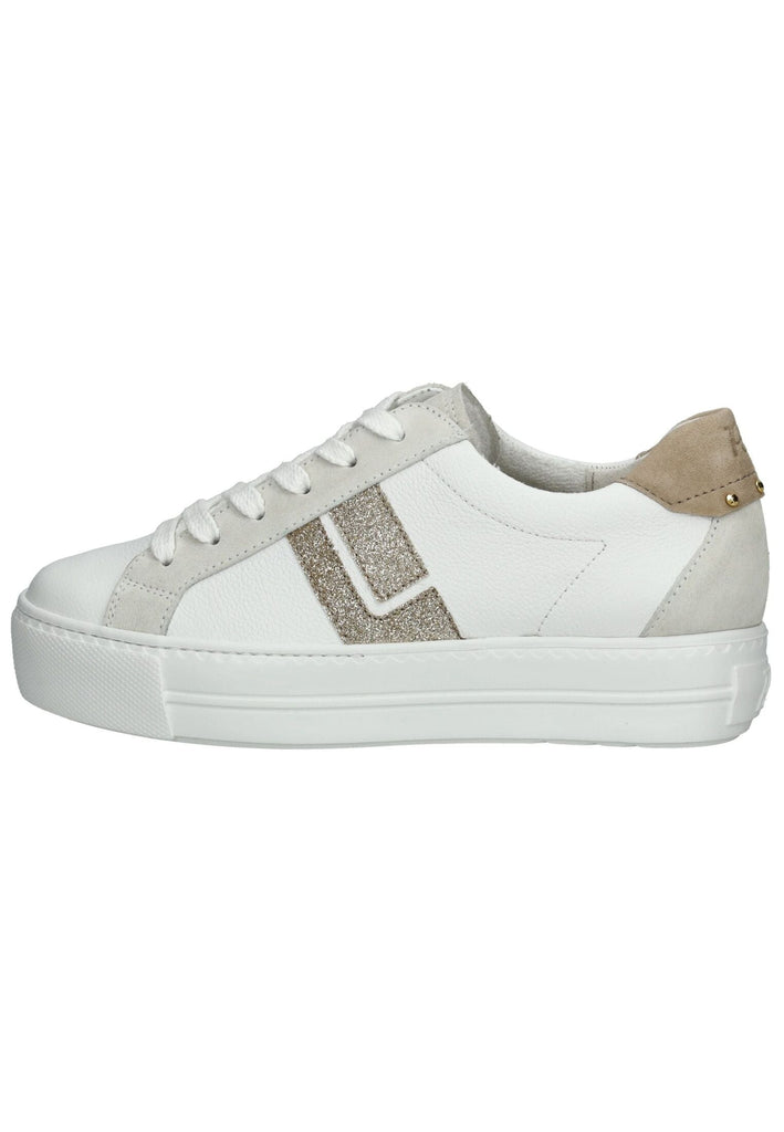 Sneaker Paul Green Sneaker Leder/Textil Weiß/Beige