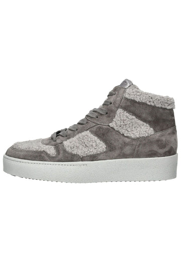 Sneaker Paul Green Sneaker Veloursleder Grau Warmfutter
