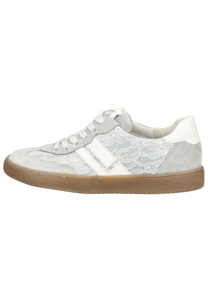 Sneaker Paul Green Sneaker Veloursleder/Textil Grau/Weiß