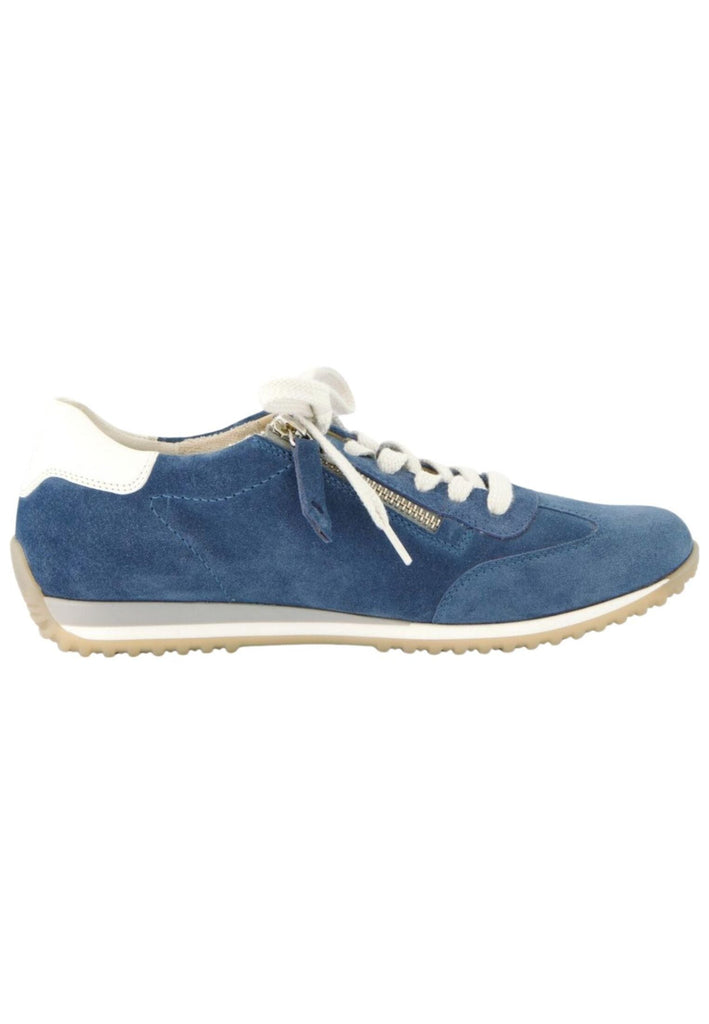 Paul Green Sneaker Veloursleder Blau/Beige