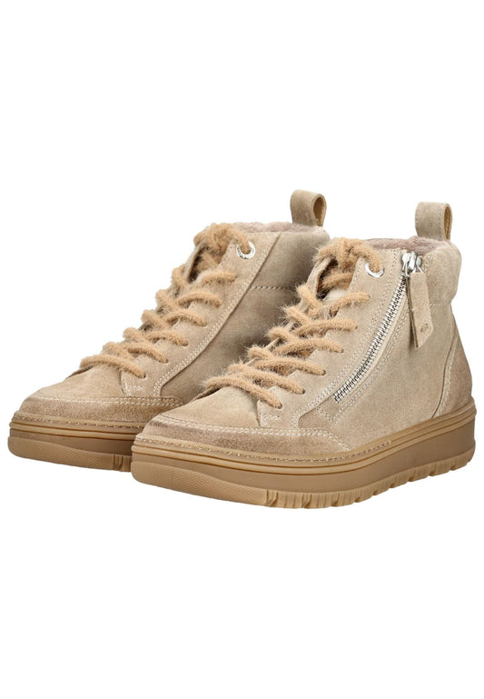 Paul Green Sneaker Veloursleder Cream