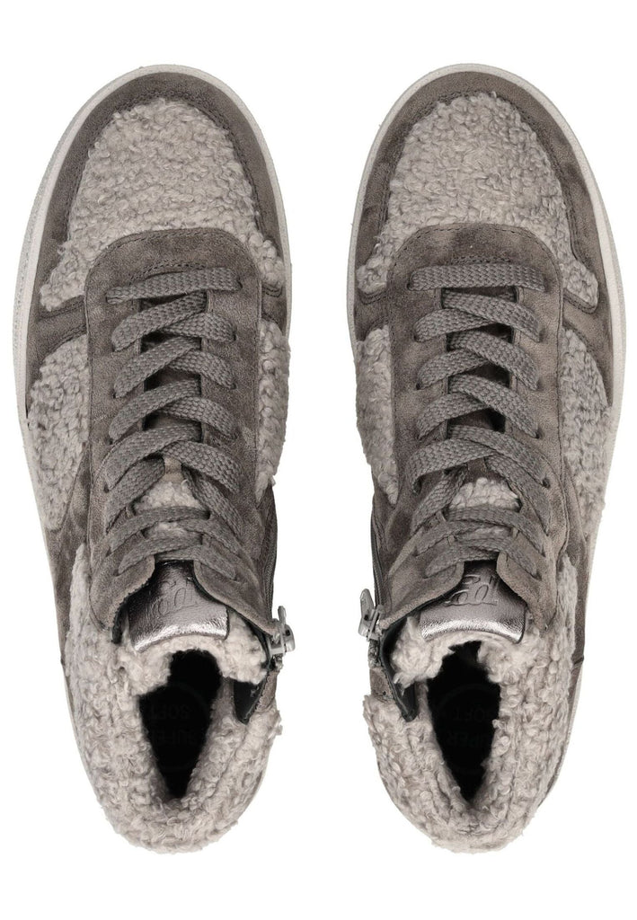 Paul Green Sneaker Veloursleder Grau Warmfutter