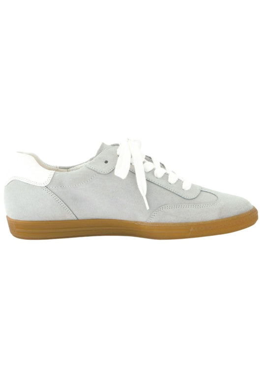 Paul Green Sneaker Veloursleder Grau/Weiß
