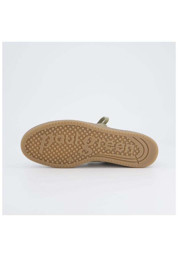 Paul Green Sneaker Veloursleder Grün/Gold