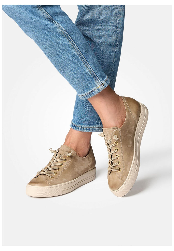 Paul Green Sneaker Veloursleder Hellbraun