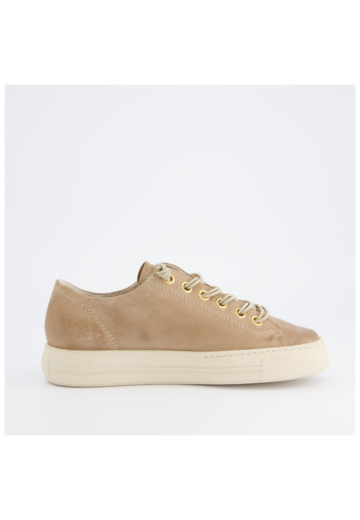 Paul Green Sneaker Veloursleder Hellbraun
