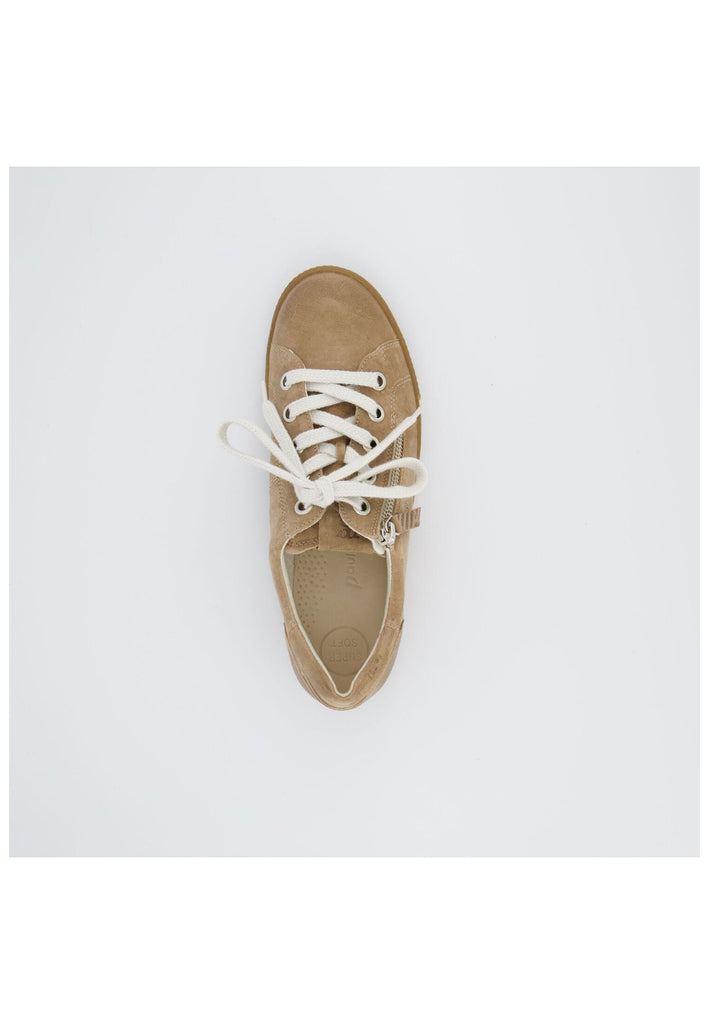 Paul Green Sneaker Veloursleder Hellbraun