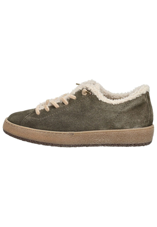Paul Green Sneaker Veloursleder Olive Warmfutter