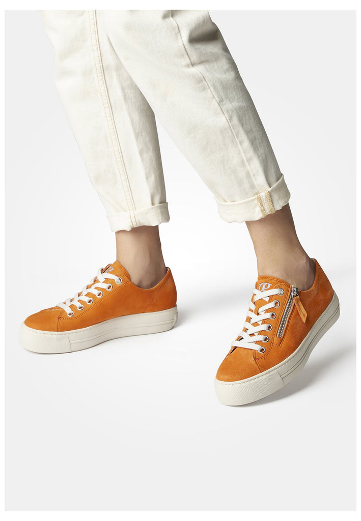 Paul Green Sneaker Veloursleder Orange